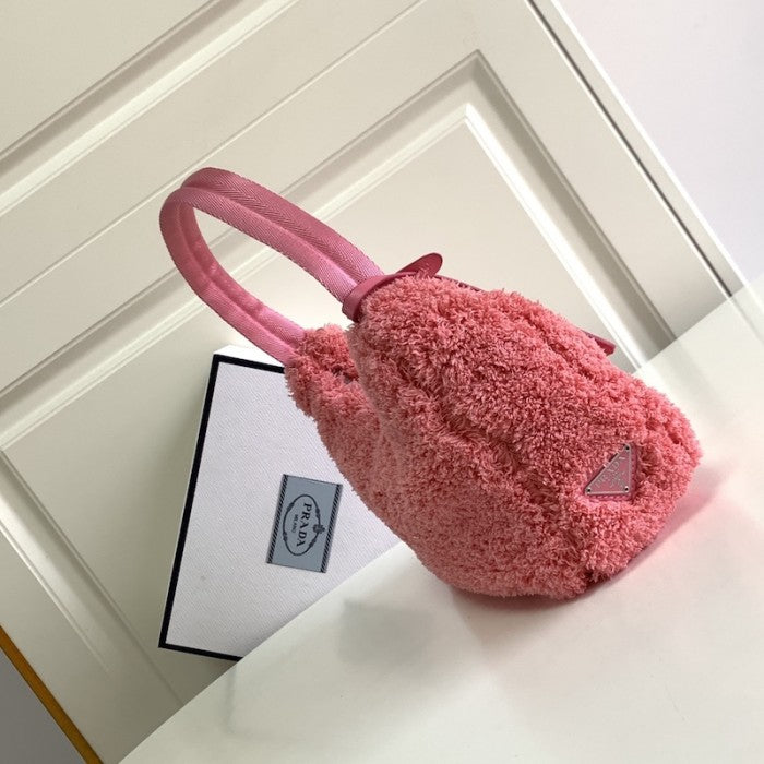 Prada Re-Edition 2000 terry mini bag Pink