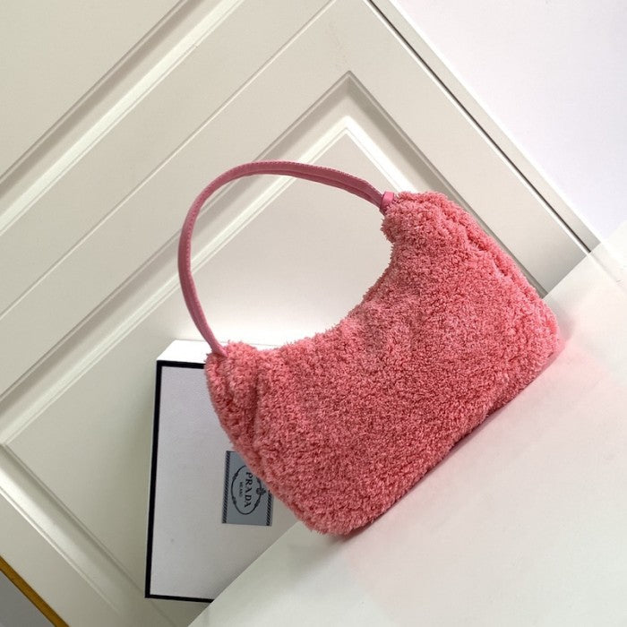 Prada Re-Edition 2000 terry mini bag Pink