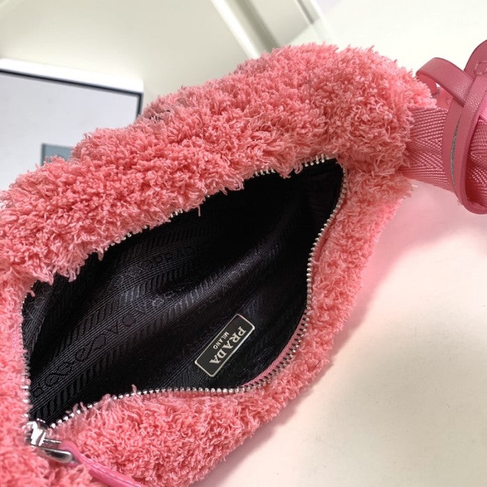 Prada Re-Edition 2000 terry mini bag Pink