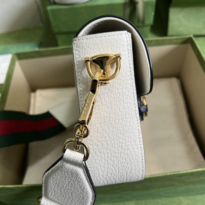 adidas x Gucci Horsebit 1955 mini bag ý658574 White