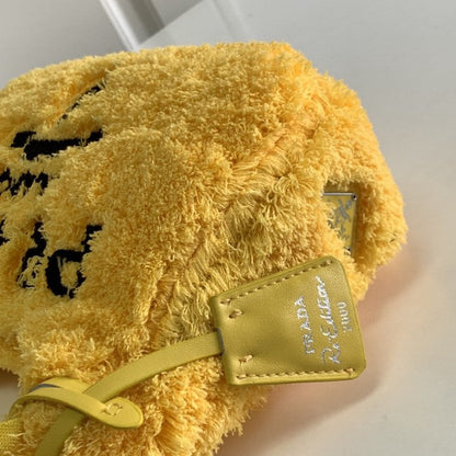 Prada Re-Edition 2000 terry mini bag Yellow
